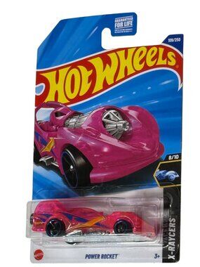 Hot Wheels Power Rocket Pink X-Raycers Clear Body Mainline 109/250